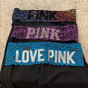 3 pairs of Victoria’s Secret Pink Leggings